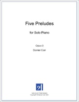 Five Preludes for Solo Piano piano sheet music cover
